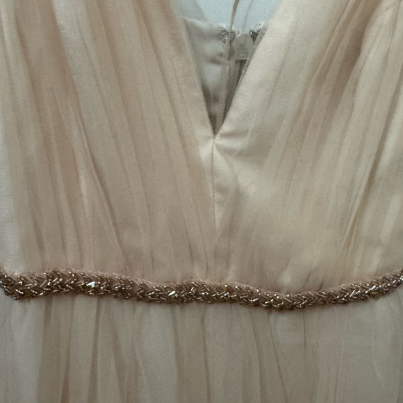 BCBGMaxazria Almond Pink Tulle Evening Gown Size 0 - Picture 5 of 8